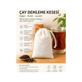 Yıkanabilir Ve Tekrar Kullanılabilir Çay Demleme Kesesi Pratik İpli Süzme Torbası Diğer