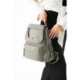 Yıkanmış Deri Sırt Çantası Gri Model: (571-14-11M)