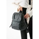 Yıkanmış Deri Sırt Çantası Lacivert Model: (571-14-11M)