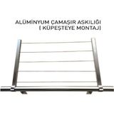 Yıl-Tem Alüminyum Çamaşır Askılığı - Küpeşteye Montajlı