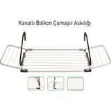 Yıl-tem Kanatlı Balkon Çamaşır Askılığı 20 Adet Çamaşır Kapasitesi ile Rahat Kurulum