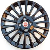 Yılap Jant 15'' Inç Fiat Linea Jant Kapağı 4 Adet Çelik Jant Görünümlü Parlak Siyah 5110SYH