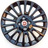 Yılap Jant Yılap 15 İnç Siyah Jant Kapağı Fiat Linea Punto Fiorino Doblo Şık Tasarım 4 Adet