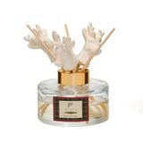 Yılbaşı 150 ml Geyik Seramik Taş Bambu Çubuklu Spice Orange Oda Kokusu
