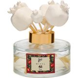 Yılbaşı 150 ml Seramik Taş Bambu Çubuklu Nar Oda Kokusu - Şeffaf