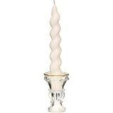 Yılbaşı 2'li Twirl Glow Beyaz Şamdan Mum Seti (18 Cm) - Çok Renkli - Genel
