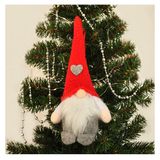 Yılbaşı Ağaç Dekor Süsü Peluş Noel Baba Cüce 25 Cm