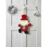 Yılbaşı Ağaç Süsü Noel Baba Figürlü Asılabilir Keçe Dekoratif Süs 16 cm