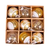 Yılbaşı Ağaç Süsü Yılbaşı Toplu 9 lu Set Gold 8 cm