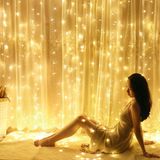 Yılbaşı Ağacı Işığı Dekor Noel Işığı Gün Işığı Salkım Led Işık 2X2 Metre 10 Dal 140 Ledli Gün Işığı Vitrin