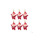 Yılbaşı Ağacı Süsü Noel Baba 6'Lı