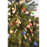 Yılbaşı Çam Ağacı 24 Parça 3 Cm Karışık Süs Paketi 1311Serı