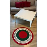 Yılbaşı Çam Ağacı Altı Dekoratif Yuvarlak Paspas Kilim 100 cm | Çam Apacı Eteği' Ağaç Altı Paspas, Yılbaşı Ayak Halısı, Yılbaşı Dekorasyonu, Runner, Sehpa Örtüsü, Kilim, Paspas,