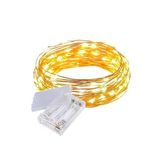 Yılbaşı Çam Ağacı Işığı Peri Led 10 Mt Sarı Renk Tel Led Pilli Dekoratif Led Aydınlatma