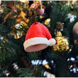 Yılbaşı Çam Ağacı Süsü, Noel Baba Temalı, 4-5 cm, Çok Renkli, Dayanıklı Malzeme, 3'lü Set
