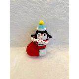 Yılbaşı Çorapta Penguş Amigurumi Organik Oyuncak