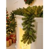 Yılbaşı Dekor Süsleri Yeşil Çam Dalı GARLAND Yılbaşı Ağacı Süsü 240 cm, 100 Dal