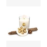 Yılbaşı Gold Kar Tanesi Seramik Taş Kapaklı Apple&Cinnamon Vegan Mum
