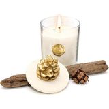 Yılbaşı Gold Kozalak Seramik Mum, Kapaklı, Spice Orange, Vegan, Sıcak ve Şık Dekor - Lavender - Seçenek 1