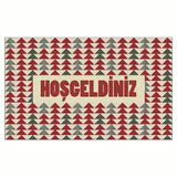 Yilbasi Hosgeldiniz 1 Tasarim Kapi Onu Ve Ev Ici Paspas 45X75 Cm