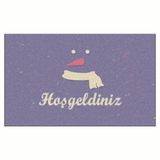 Yilbasi Hosgeldiniz Kardan Adam Tasarim Kapi Onu Ve Ev Ici Paspas 45X75 Cm