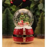 Yılbaşı Kar Küresi Noel Işıklı ve Müzikli Christmas Noel Baba ve Kardan Adam kurdela