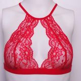 YILBAŞI KIRMIZI FULL DANTEL SIRTI ŞERİT DETAYLI BRALET DS200501BR