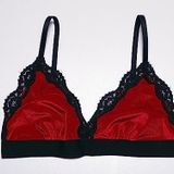 YILBAŞI KIRMIZI KADİFE BRALET DS200111BR KIRMIZI XS