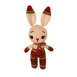 Yılbaşı Miniş Tavşan Uyku Arkadaşı Amigurumi Organik Oyuncak