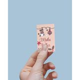 Yılbaşı Mutlu Yıllar Yazılı Hediye Kart Seti, Yeniyıl Paketleme Kartı, 25 ADET-6,5X10 Cm, Bej-1