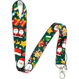 Yılbaşı Noel Baba 1 Temalı Boyun İpi Kart Askısı