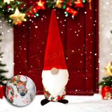 YILBAŞI NOEL BABA DEKORATİF BİBLO BEYAZ GEYİK KARTANESİ DESEN