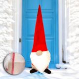 Yılbaşı Noel Baba Kapı Stoperi Bej Ekose