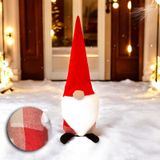 Yılbaşı Noel Baba Kapı Stoperi Kırmızı Ekose