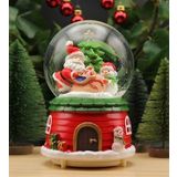 Yılbaşı Noel Kar Küresi Christmas Işıklı, Müzikli ve Kar Motorlu Mega Boy Kar Küresi PREMİUM