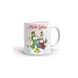Yılbası Noel Temalı Baskılı Seramik Beyaz Kupa, HBYB10699