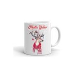 Yılbası Noel Temalı Baskılı Seramik Beyaz Kupa
