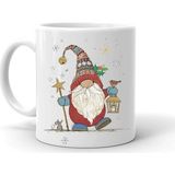 Yılbaşı Noel Temalı Beyaz Seramik Kupa - 300 cc