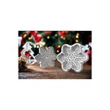 Yılbaşı noel temalı kar tanesi şeker hamuru kurabiye kalıbı 83828
