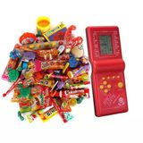 Yılbaşı Nostaljik Hediye Kutusu Kırmızı Tetrisli Büyük Boy 80'ler 90'lar