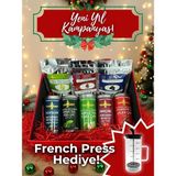 Yılbaşı Özel Herbal Tea Hediye Kutusu, Karışık Bitki ve Meyve Çayları Seti, Şık Kutu, New