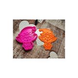 yılbaşı özel kardan adam ve cüce kurabiye kalıbı 2'li set 8 cm (beyaz veya mavi) sdawe2wqe12e12e
