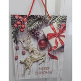 Yılbaşı Simli Karton Hediye Çanta Parti Rengarenk Kutlama Large 30X40X12CM Poşet Tutma Ipli 1 Adet
