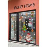 Yılbaşı Sticker Noel Baba Ren Geyiği Kurabiye Adamlar ve Kar Taneleri