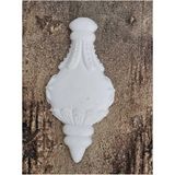 Yılbaşı Süsü Esnek Aplik NO:HS14 Ahşap, Mobilya Yenileme, Mobilya Süsleme 10X5CM - Beyaz