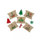 Yılbaşı Temalı 11X15 Cm Hediye Kutusu Seti (5'Li)