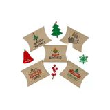 Yılbaşı Temalı 11X15 Cm Yastık Hediye Kutusu Seti (5'Li)