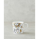 Yılbaşı Temalı 370 ml Bone China Kupa, Siyah-Beyaz-Gold Tasarım - Seçenek 1
