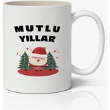 Yılbaşı Temalı Baskılı Kahve Kupası, Şık ve Sevimli Tasarım ile Keyifli Anlar - Seçenek 1