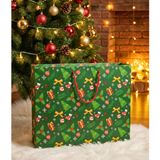 Yılbaşı Temalı Hediye Çantası - Sert Karton Çanta Hediyelik Yüksek Kalite Poşet Noel Konsept Ambalaj